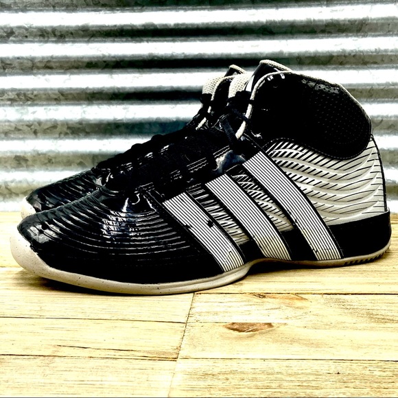 adidas Other - Adidas Men’s High Top Black/Gray Shoes,  Size 11.5